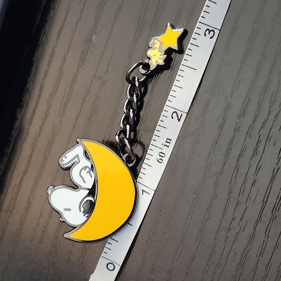 Peanuts Snoopy and Woodstock Inspired Moon and Star Enamel Pin - Picture 2 of 4